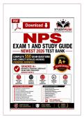 NPS EXAM 1 AND STUDY GUIDE NEWEST 2026&NewLine;TEST BANK&vert; COMPLETE 550 REAL EXAM&NewLine;QUESTIONS AND CORRECT DETAILED ANSWERS&NewLine;&lpar;VERIFIED ANSWERS&rpar; GRADED A&plus;&vert; NEONATAL&NewLine;PEDIATRIC SPECIALIST EXAM PREP 2026&sol;2027&NewLine;&lpar;BRAND NEW&excl;&excl;&rpar;