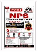 NPS EXAM AND STUDY GUIDE NEWEST 2026 TEST&NewLine;BANK&vert; COMPLETE 550 REAL EXAM QUESTIONS AND&NewLine;CORRECT DETAILED ANSWERS &lpar;VERIFIED ANSWERS&rpar;&NewLine;GRADED A&plus;&vert; NEONATAL PEDIATRIC SPECIALIST&NewLine;EXAM PREP 2026&sol;2027 &lpar;BRAND NEW&excl;&excl;&rpar;