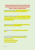 NAPSRX CNPR EXAM STUDY GUIDE LATEST 2026 UPDATED &NewLine;QUESTIONS AND VERIFIED 100&percnt; SOLUTIONS &lpar;2026&sol;2027&rpar; &NewLine;GRADE&colon; A&plus;&vert;STATUS&colon; GUARANTEED PASS