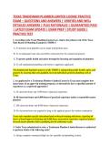 TEXAS TRADESMAN PLUMBER-LIMITED LICENSE PRACTICE &NewLine;EXAM &ndash; QUESTIONS AND ANSWERS &vert; VERIFIED AND WELL &NewLine;DETAILED ANSWERS &vert; PLUS RATIONALES &vert; GUARANTEED PASS &NewLine;&vert; LATEST EXAM UPDATE &vert; EXAM PREP &vert; STUDY GUIDE &vert; &NewLine;PRACTICE TEST 