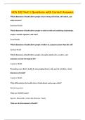 HCA 102 Test 1 Questions with Correct Answers