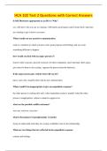 HCA 102 Test 2 Questions with Correct Answers