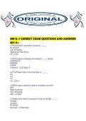 DM G&plus;1 CORRECT EXAM QUESTIONS AND ANSWERS&NewLine;SET A&plus;