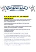 NURS 190 UPDATED ACTUAL QUESTIONS AND ANSWERS SET A&period;pdf