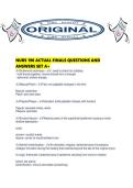 NURS 190 ACTUAL FINALS QUESTIONS AND ANSWERS SET A&period;pdf
