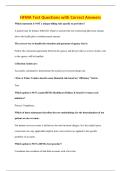 HFMA Test Questions with Correct Answers