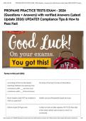 PROPANE PRACTICE TESTS EXAM - 2026 &lpar;Questions &plus; Answers&rpar; with verified Answers &lpar;Latest Update 2026&rpar; UPDATE&excl;&excl; Compliance Tips & How to Pass Fast&NewLine;&NewLine;&NewLine;