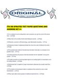 ITN 100 UPDATED TEST PAPER QUESTIONS AND ANSWERS SET A&period;pdf