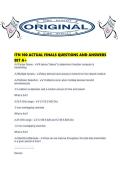 ITN 100 ACTUAL FINALS QUESTIONS AND ANSWERS SET A&period;pdf