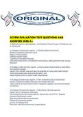 ACVPM EVALUATION TEST QUESTIONS AND ANSWERS SURE A&period;pdf