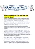 WGU D217 EVALUATION TEST QUESTIONS AND ANSWERS SURE A&period;pdf
