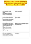 NURS 410 vSim&colon; Andrew Davis Exam&NewLine;Questions and Answers with Verified&NewLine;Solutions &vert; Latest Updated 2026