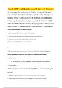 MAR 3023 Test Questions with Correct Answers