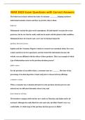 MAR 3023 Exam Questions with Correct Answers