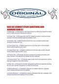 NUR 505 CORRECT STUDY QUESTIONS AND ANSWERS SURE A&period;pdf