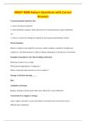 MNGT 4800 Auburn Questions with Correct&NewLine;Answers
