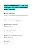 EVM 101 COMPREHENSIVE EXAM PREP&NewLine;QUESTIONS AND SOLUTIONS VERIFIED&NewLine;STUDY RESOURCE&NewLine;
