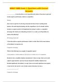 MNGT 4800 Exam 1 Questions with Correct&NewLine;Answers