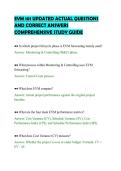 EVM 101 UPDATED ACTUAL QUESTIONS&NewLine;AND CORRECT ANSWERS&NewLine;COMPREHENSIVE STUDY GUIDE&NewLine;