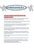 CCHP MH CORRECT EXAM QUESTIONS AND ANSWERS SURE A&period;pdf