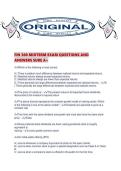 FIN 300 MIDTERM EXAM QUESTIONS AND ANSWERS SURE A&period;pdf