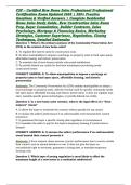 CSP &ndash; Certified New Home Sales Professional Professional Certification Exam Updated 2026 &vert; 300&plus; Practice Questions & Verified Answers &vert; Complete Residential Home Sales Study Guide&comma; New Construction Sales Exam Prep&comma; Buyer Consultation&comma; Builder Contracts&comma; S