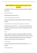 MNGT 4800 final Test Questions with Correct&NewLine;Answers