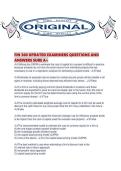 FIN 300 UPDATED EXAMINERS QUESTIONS AND ANSWERS SURE A&period;pdf