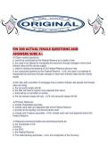 FIN 300 ACTUAL FINALS QUESTIONS AND ANSWERS SURE A&period;pdf