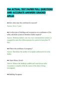 F80 ACTUAL TEST PAPER FULL QUESTIONS&NewLine;AND ACCURATE ANSWERS GRADED&NewLine;APLUS