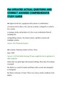 F80 UPDATED ACTUAL QUESTIONS AND&NewLine;CORRECT ANSWERS COMPREHENSIVE&NewLine;STUDY GUIDE