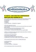 NC DENTAL LAWS INFECTION COMPREHENSIVE QUESTIONS AND ANSWERS SET A&period;pdf
