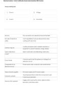 Electrical Systems 1 SACA Certification Study Guide Questions With Answers&excl; 100&percnt; CORRECT ANSWERS ALREADY RATED A&plus;