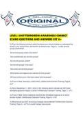 LEVEL I ANTITERRORISM AWARENESS CORRECT EXAMS QUESTIONS AND ANSWERS SET A&period;pdf