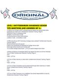 LEVEL I ANTITERRORISM AWARENESS REVIEW TIPS QUESTIONS AND ANSWERS SET A&period;pdf