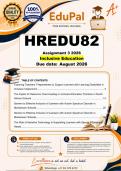 HREDU82 Assignment 3 &lpar;COMPLETE ANSWERS&rpar; 2026 - Inclusive Education