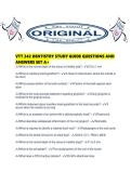 VTT 242 DENTISTRY STUDY GUIDE QUESTIONS AND ANSWERS SET A&period;pdf