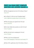 FDNYC G60 EXAM SCRIPT COMPLETE&NewLine;QUESTIONS AND ANSWERS GRADED A&plus;