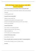 BUNDLE OF NUR 452  QUESTIONS WITH 100&percnt; VERIFIED CORRECT ANSWERS