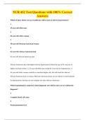 NUR 452 Test Questions with 100&percnt; Correct&NewLine;Answers