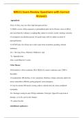 NR511 Exam Review Questions with Correct&NewLine;Answers
