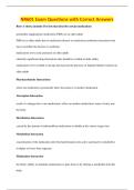 NR601 Exam Questions with Correct Answers