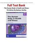The Human Body in Health and Illness &ndash; 7th Edition by Barbara Herlihy &vert; Complete Test Bank with Answers&comma; Latest 2026&vert; 2027