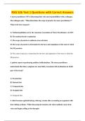 NSG 526 Test 1 Questions with Correct Answers