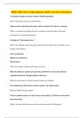 NSG 526 Test 2 Questions with Correct Answers
