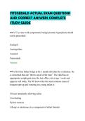 FITZGERALD ACTUAL EXAM QUESTIONS&NewLine;AND CORRECT ANSWERS COMPLETE&NewLine;STUDY GUIDE&NewLine;