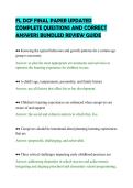 FL DCF FINAL PAPER UPDATED&NewLine;COMPLETE QUESTIONS AND CORRECT&NewLine;ANSWERS BUNDLED REVIEW GUIDE&NewLine;