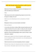 NSG 530 Study Guide Questions with Correct&NewLine;Answers