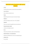 NSG 530 Practice Questions with Correct&NewLine;Answers