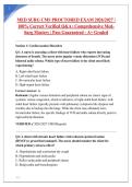 MED SURG CMS PROCTORED EXAM 2026&sol;2027 &vert; &NewLine;100&percnt; Correct Verified Q&A &vert; Comprehensive Med&NewLine;Surg Mastery &vert; Pass Guaranteed - A&plus; Graded